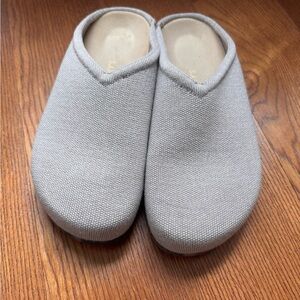 Rothy's Light Gray Slip-On Clogs